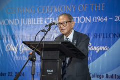 Closing function - Diamond Jubilee - Shri. W. L. Lyngdoh IAS (Retd.), President of the Governing Body