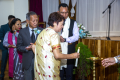 Diamond Jubilee -Lighting of Ceremonial lamp by Dr. V. Kharmawphlang