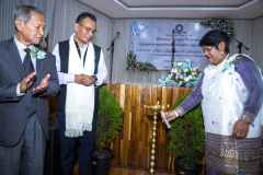 Diamond Jubilee -Lighting of Ceremonial lamp by Dr. M.A. Jyrwa